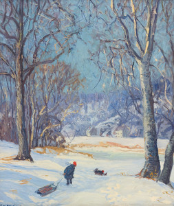 Art Prints of Winter Sports by Edward Redfield