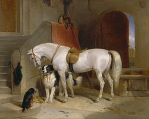 Art Prints of Favourites, Pets of Prince George of Cambridge by Edwin Henry Landseer