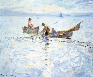 Art Prints of Dory Fishermen by Frank Weston Benson