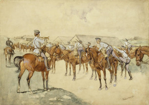 Art Prints of A Call to Arms by Frederic Remington