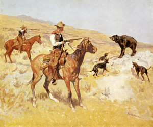 Art Prints of His Last Stand by Frederic Remington