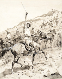 Art Prints of Uprising of the Yaqui Indians Yaqui Warriors by Frederic Remington