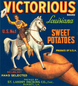 Art Prints of 003 Victorius Sweet Potato, Fruit Crate Labels