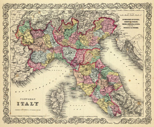 Art Prints of |Art Prints of Northern Italy, 1856 (0149085) by G.W. Colton