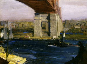 Art Prints of |Art Prints of Bridge, Blackwells Island 1909 by George Bellows