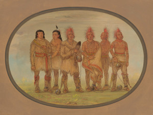 Art Prints of Black Hawk and Five Other Saukie Prisoners by George Catlin