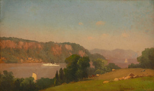 Art Prints of View on the Hudson by George Inness