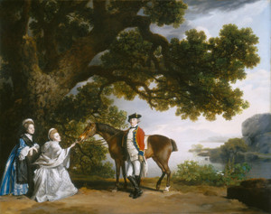 Art Prints of Captain Samuel Sharpe Pocklington with Wife Pleasance by George Stubbs