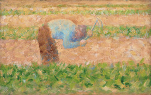 Art Prints of Man with a Hoe by Georges Seurat