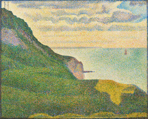 Art Prints of Seascape at Port en Bessin, Normandy, 1888 by Georges Seurat