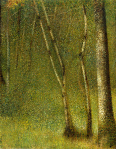 Art Prints of The Forest at Pontaubert by Georges Seurat