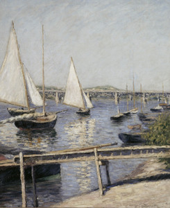 Art Prints of Sailing Boats at Argenteuil by Gustave Caillebotte