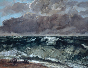 Art Prints of La Vague by Gustave Courbet