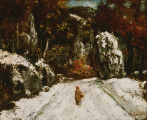 Art Prints of Winter in the Jura by Gustave Courbet