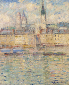 Art Prints of Rouen Harbor by Gustave Loiseau