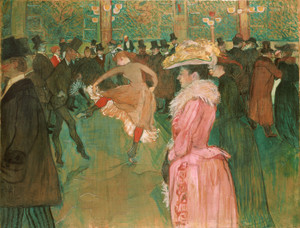 Art Prints of At the Moulin Rouge the Dance by Henri de Toulouse-Lautrec