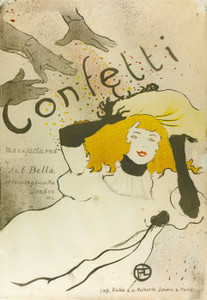 Art Prints of Confetti by Henri de Toulouse-Lautrec