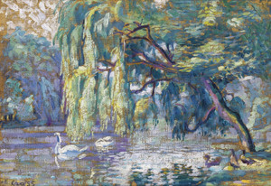 Art Prints of Family of Swans by Henri-Edmond Cross