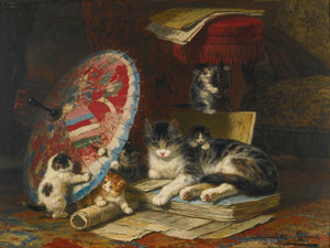 Art Prints of Kittens at Play, No. 1 by Henriette Ronner Knip