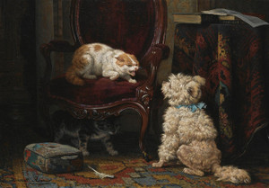 Art Prints of The Uninvited Guest by Henriette Ronner Knip