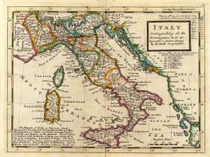 Art Prints of Italy, 1736 (5580025) by Herman Moll