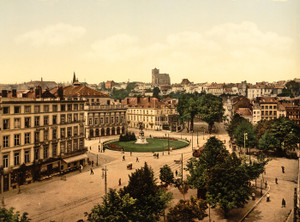 Art Prints of Theatre, Place, Liege, Belgium (387205)