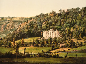 Art Prints of Le Cantal Chateau Anteroche, Murat, Auvergne Mountains, France (386984)