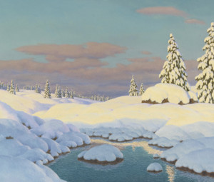 Art Prints of Winter Landscape II by Ivan Fedorovich Choultse