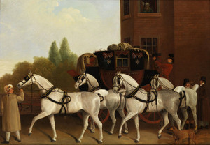 Art Prints of Edinburgh and London Royal Mail by Jacques-Laurent Agasse