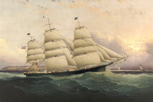 Art Prints of The Clippership Sunrise by James Edward Buttersworth