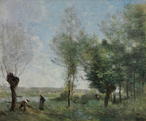 Art Prints of Souvenir of Coubron by Camille Corot