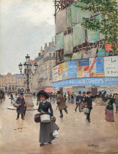 Art Prints of Paris, Rue du Havre 1882 by Jean Beraud