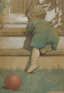 Art Prints of Then the Baby Toddling Boy by Jessie Willcox Smith