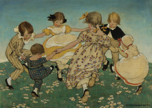 Art Prints of Around the Ring of Roses by Jessie Willcox Smith