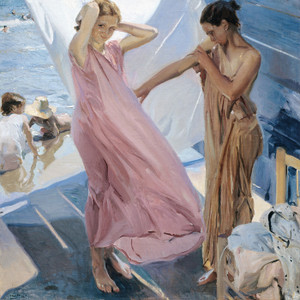 Art Prints of After Bathing, Valencia by Joaquin Sorolla y Bastida