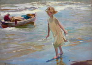 Art Prints of Girl on the Beach by Joaquin Sorolla y Bastida