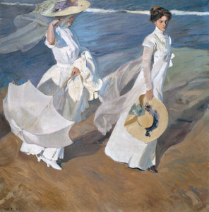 Art Prints of Strolling Along the Seashore by Joaquin Sorolla y Bastida