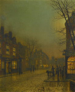 Art Prints of Wanesworth by Moonlight by John Atkinson Grimshaw