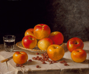 Art Prints of Still Life, Apples and Chestnuts by John F. Francis