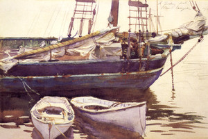 Art Prints of Schooner Catherine, Somesville Maine by John Singer Sargent