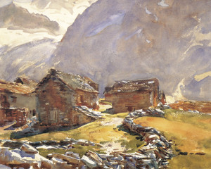 Art Prints of Simplon Pass Chalets by John Singer Sargent
