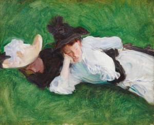 Art Prints of Two Girls on a Lawn by John Singer Sargent