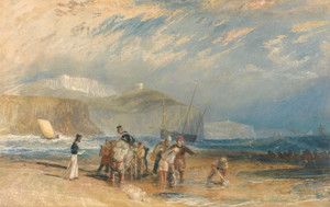Art Prints of Folkestone Harbor and Coast to Dover by Joseph Mallord William Turner