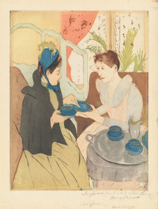 Art Prints of Afternoon Tea Party by Mary Cassatt