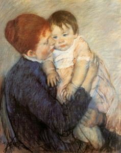 Art Prints of Agatha and Her Child by Mary Cassatt