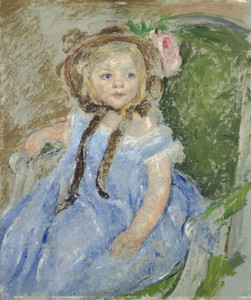 Art Prints of Sara in a Dark Bonnet by Mary Cassatt