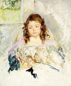 Art Prints of Sketch for Francoise in a Round Back Chair Reading by Mary Cassatt