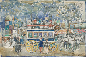 Art Prints of The Paris Omnibus by Maurice Prendergast