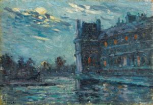 Art Prints of The Flood of 1910, Pavillon de Flore by Maximilien Luce