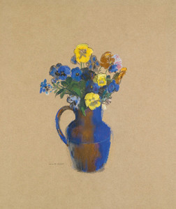 Art Prints of Pansies in a Vase by Odilon Redon